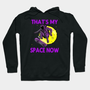 My Space Moon Skater Astronaut Hoodie